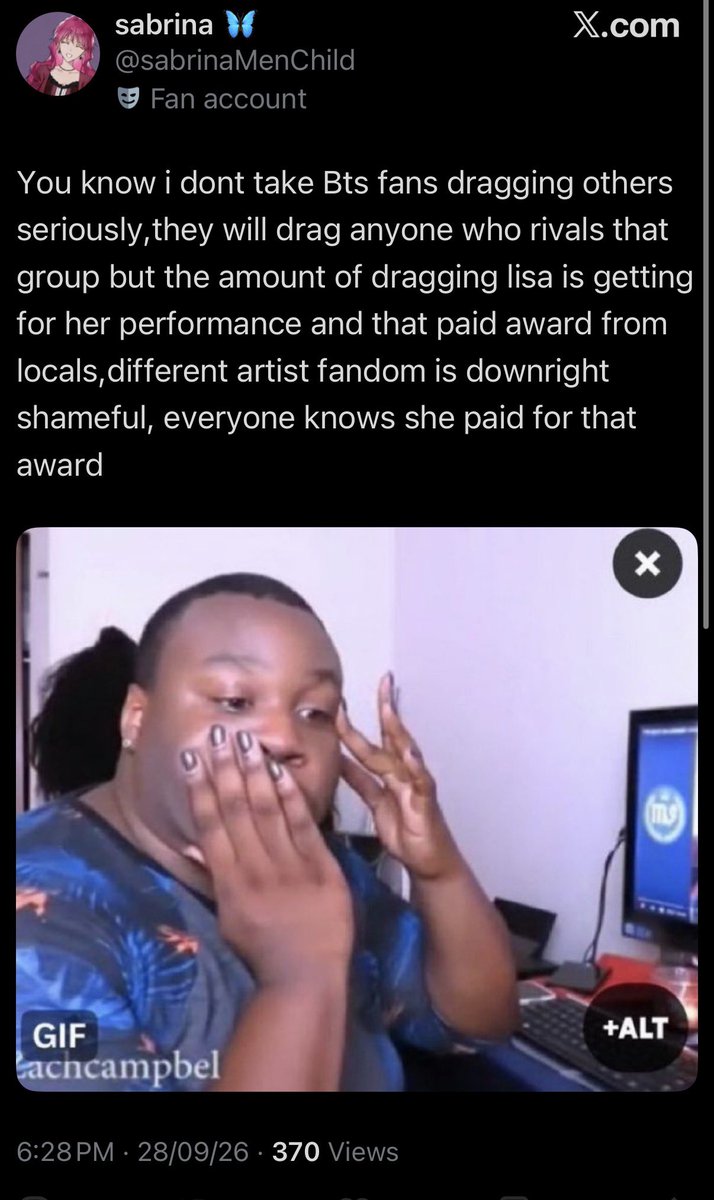 anonymo_gre's tweet photo. a sick, disgusting conversation between two kpop stans from a ‘supposed feminist’ fandom that claims their fav makes music on women empowerment 

the stans feel women cant achieve anything on their own in the big 2026 without a man
its surprising that you agree with army https://t.co/xvolnSkJxo