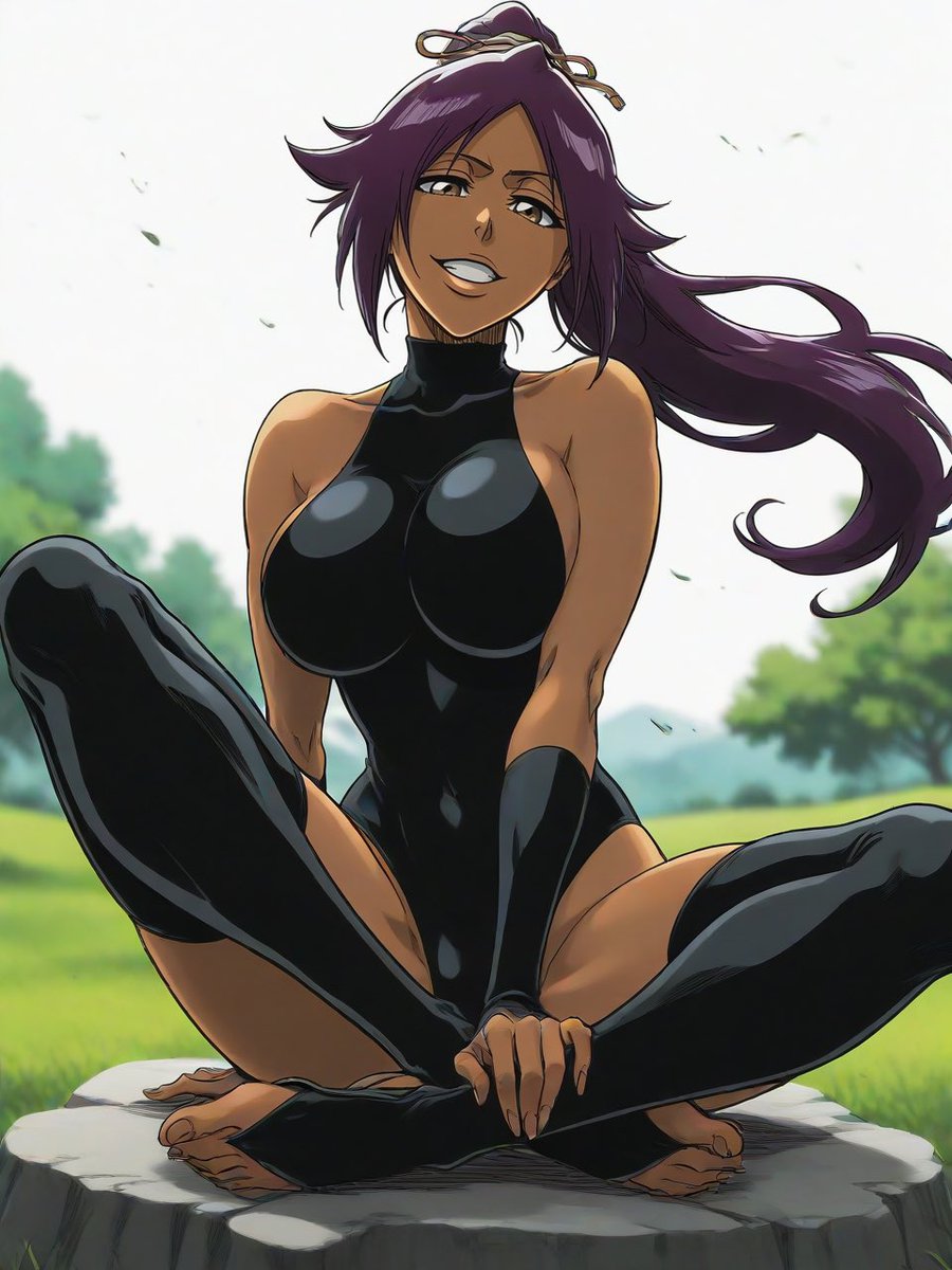 TiaHaliberu's tweet photo. #YoruichiShihouin #Bleach https://t.co/dh1VVICL2x