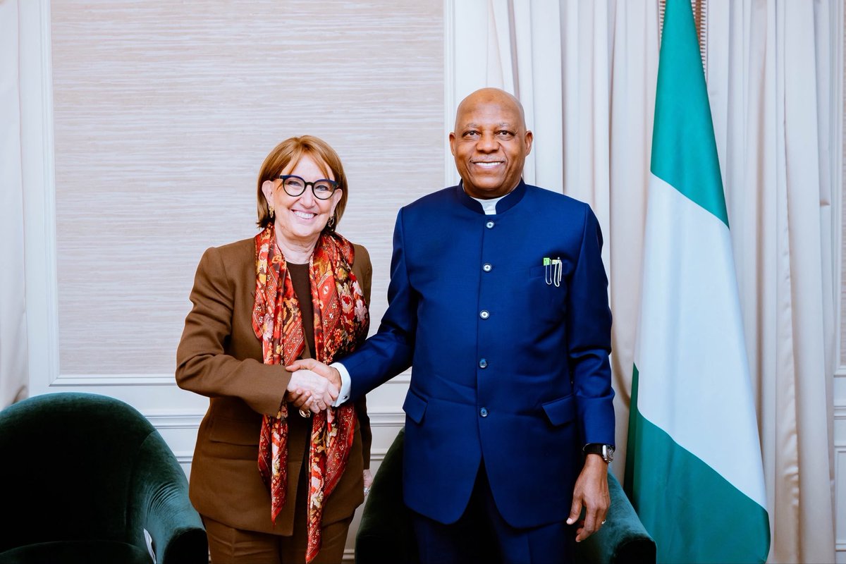officialSKSM's tweet photo. Just before returning to Nigeria, the Vice President, Senator @KashimSM, met with the Costa Rican candidate for the position of United Nations Secretary-General, @RGrynspan.

During his interaction with Grynspan, Senator @KashimSM said Nigeria will stand for equity, justice, and fairness in its support for any candidate seeking the position of Secretary-General of the United Nations (@UN).

According to him, the country will also support a candidate who believes in Africa’s aspirations in global affairs, specifically securing positions in key decision-making bodies and promoting multilateralism.

He said he would recommend the choice of the Costa Rican diplomat on the basis of Nigeria’s relationship with Latin America and gender inclusion, among other factors.

“Thank you for seeking Nigeria’s perspective for your candidature for the position of United Nations Secretary-General. Nigeria and Costa Rica share a common historical background connecting both countries and their regions.”