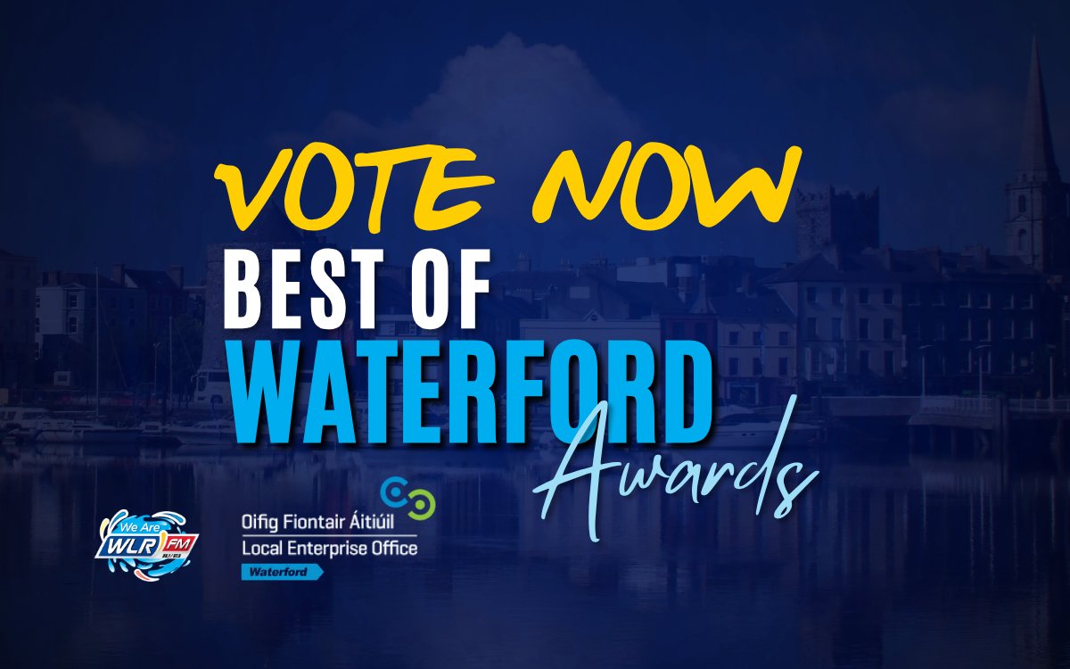 wlrfm's tweet photo. 🎉VOTE Best of Waterford Awards 2026!
The Top 3 finalists in each category are in — now it’s YOUR turn to decide the winners!  Cast your vote below  ⤵️
🗓️Winners will be revealed on Thursday, October 15th at The Reg, Waterford, with WLR and @LEOWaterford 
https://t.co/4Urcvpbo56 https://t.co/PfncszQOI5
