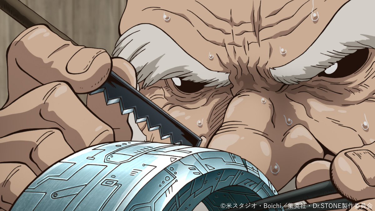 DrSTONE_exh's tweet photo. ━━━━━━━━━━━━━━━━ 🚀
TVアニメ「Dr.STONE」展 開催記念
        ストーリーを振り返り!!
🧪━━━━━━━━━━━━━━━

🧪第４期１９話 「STONE SANCTUARY」🧪
千空からのミッションで、石化装置のエネルギー源となるダイヤモンド作りに挑むニッキーたち。チーム全員が力を合わせ��科学者不在の中、ゼロからダイヤモンドを作り出した！一方、千空たちは超合金の街を作る為、レア���タルが豊富なストーン・サンクチュアリ、ブラジルの都市・アラシャを目指す。しかし、ゼノから密かに通信を受けたスタンリーたちも、先回りする為に動き出していた……！

「最終決戦はアマゾン奥地 石の聖地（ストーンサンクチュアリ）――!!!!!」

🗨️この話数で好きなシーンは？
コメントや引用リポストで教えてください🪨

TVアニメ「Dr.STONE」展は2026年12月より東京で開催予定✨