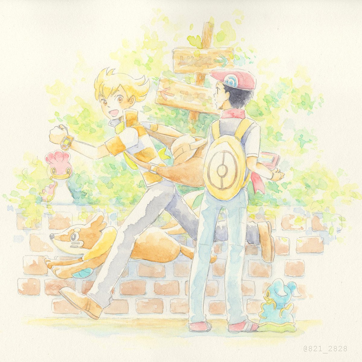 821_2828's tweet photo. ダイパ20周年おめでとう
昔の絵を探してみた https://t.co/BBvwaWihVK