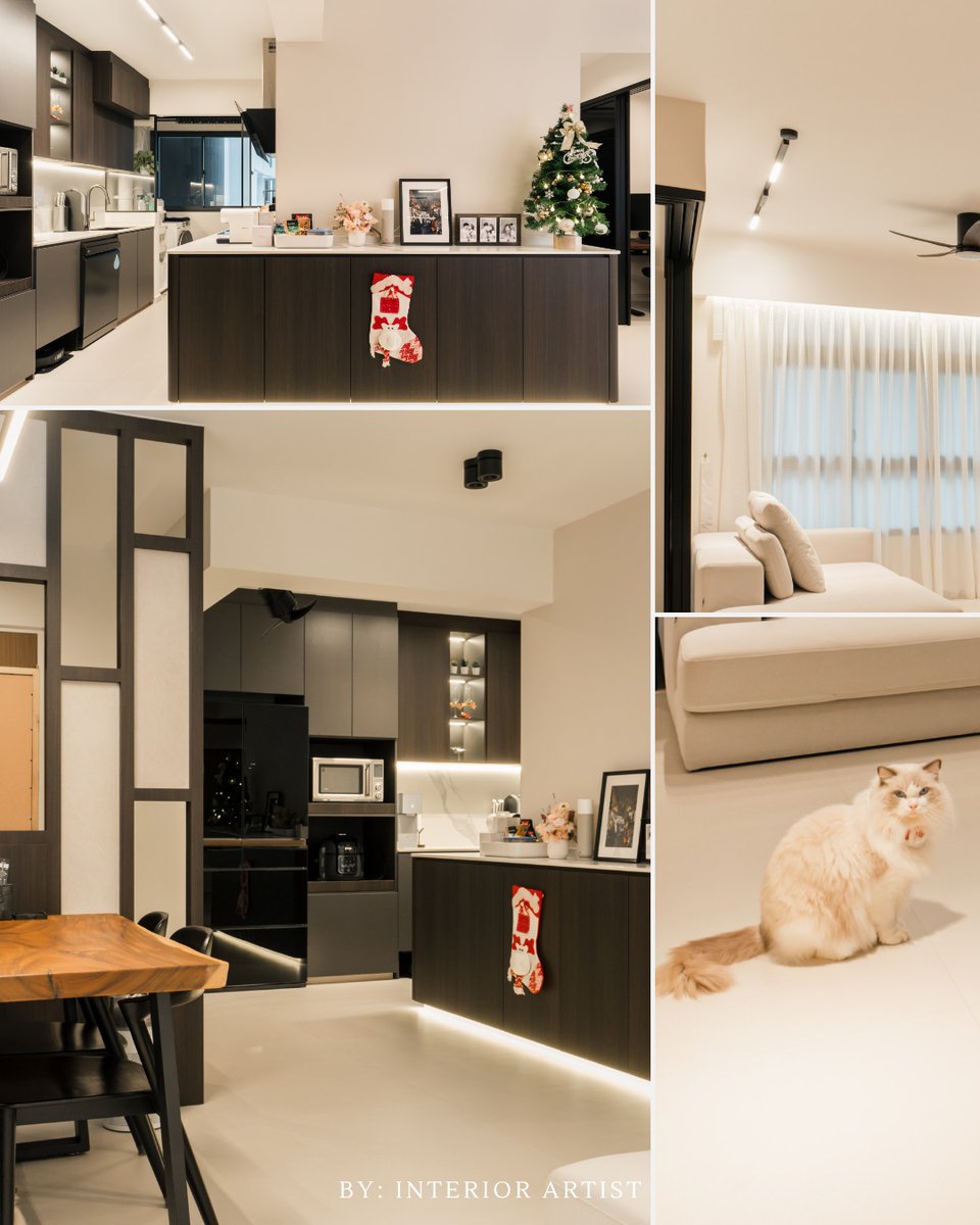 ariathomasic161's tweet photo. Dark, sleek and seriously sophisticated. This modern luxury home combines deep wood tones, clean lines and warm lighting for an inviting, refined feel. Thoughtful storage, functional spaces and personal touches make it truly special. https://t.co/VbA43gRriL