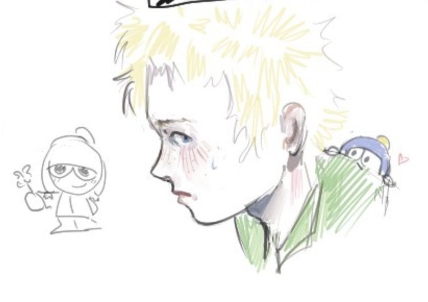 Luzu1yn's tweet photo. Just a stupid sketch 
I'm so fucking upset that the previous art collected few likes wtf #spcreek #southpark #tweek https://t.co/cXx79QwCTF