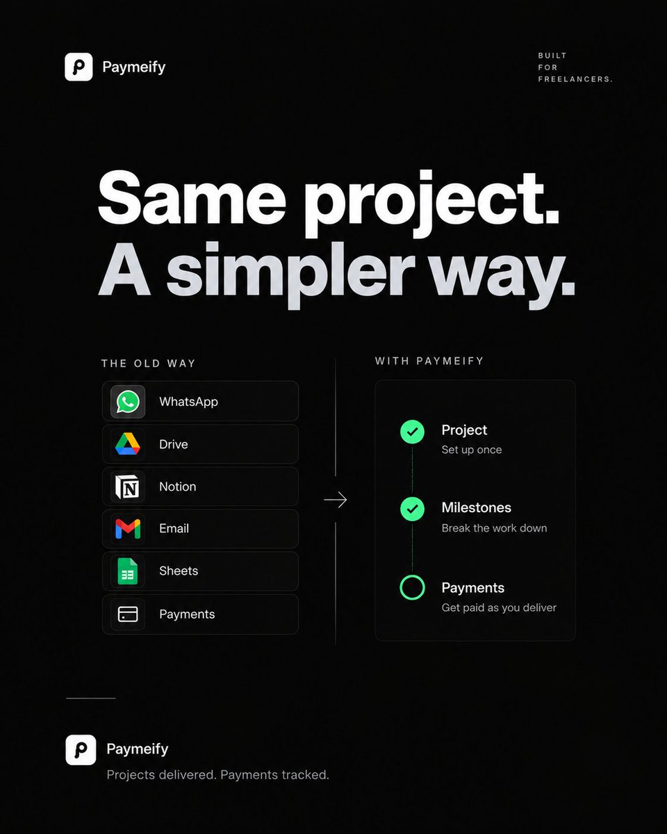 soulonweb's tweet photo. One of the best UX improvements you can make:

Remove steps.

Your client doesn't need another dashboard.

They need to know:

→ Where is the project?
→ What's done?
→ What's next?
→ What do I need to pay?

That's it. https://t.co/ZOt2hSy7kp
