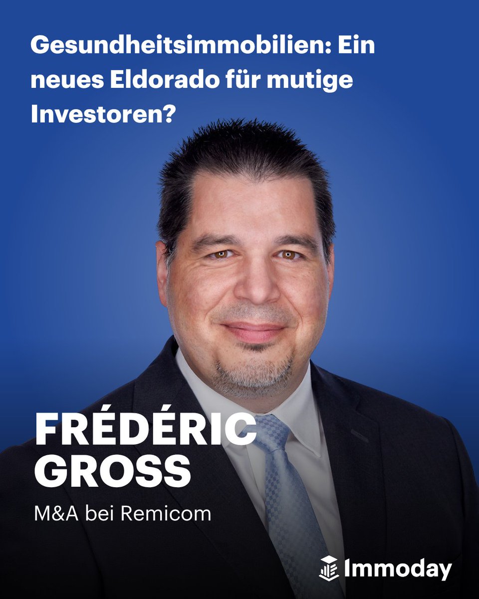 Immoday_ch's tweet photo. Gesundheitsimmobilien: Ein neues Eldorado für mutige Investoren?

Mehr dazu im vollständigen Interview mit Frédéric Gross, Leiter M&amp;A bei Remicom : https://t.co/fk5JJr85Qx

#Gesundheitsimmobilien #ImmobilienInvestition #Pflegeimmobilien #SaleAndLeaseback #SchweizerImmobilien https://t.co/94t6oC34TB