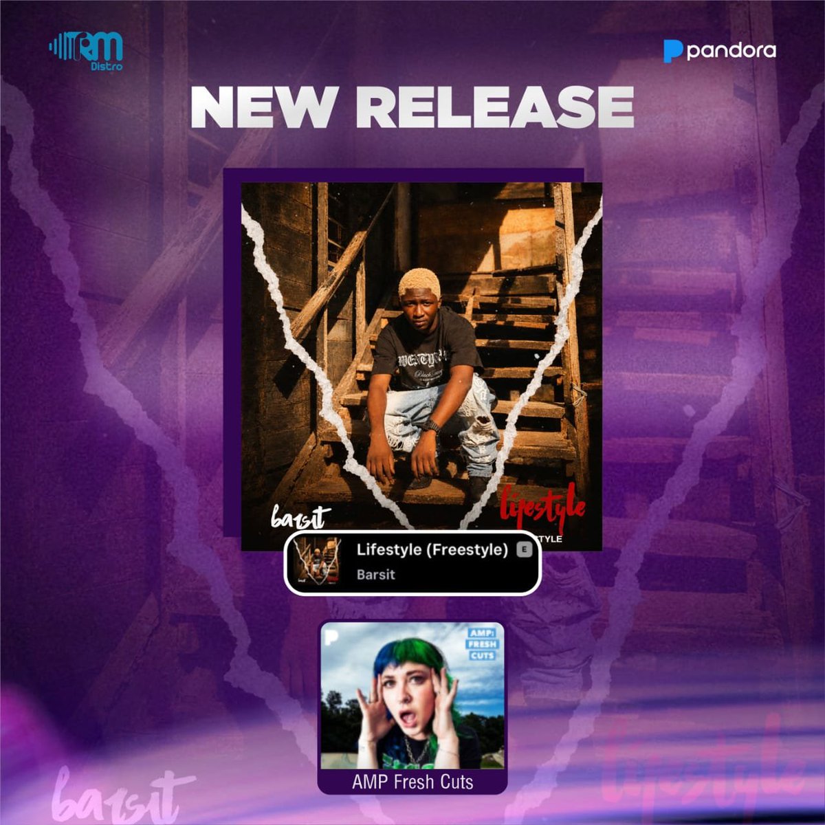 Trmdistro's tweet photo. Barsit's "Lifestyle (Freestyle)" is now on playlists at @TIDAL, @pandora and @Hafrikplay 🔥

Featured on "Afrobeats Heat", "AMP Fresh Cuts" and "Pressure" 🎧 Stream it now!

#Barsit #Lifestyle #TheRealMusicDistro #NewMusic #PlaylistAdd https://t.co/hIT3O3ueab