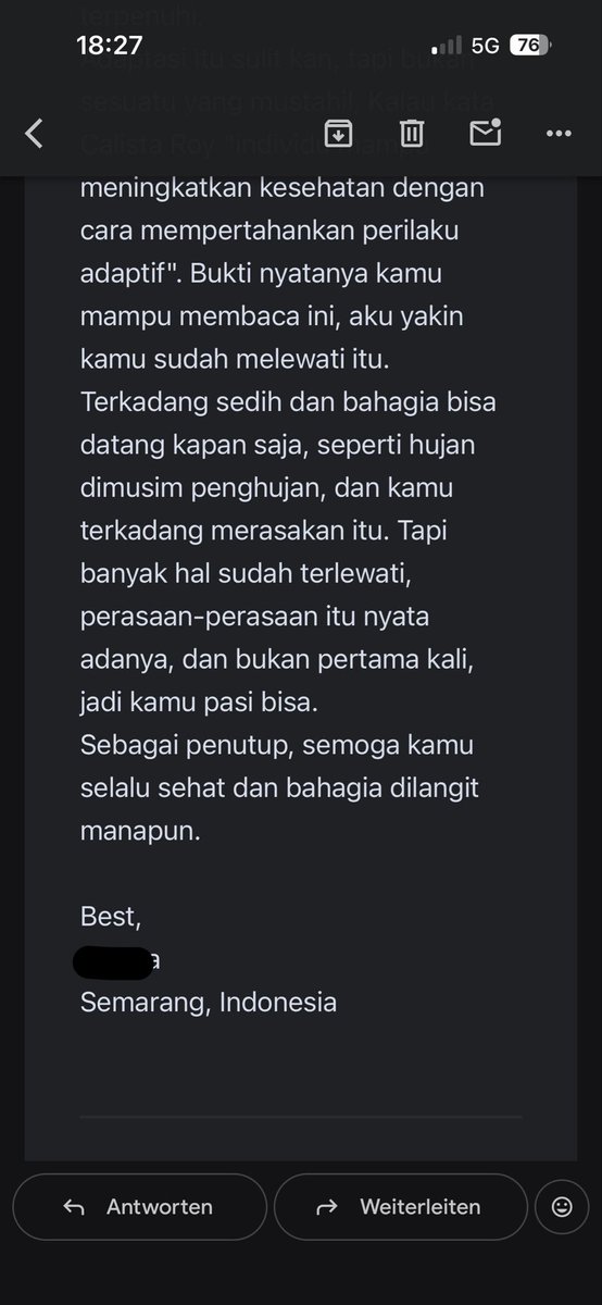 Jungsonie's tweet photo. Aku lupa dulu pernah nulis ini untuk diriku sendiri 2 tahun yang lalu. Pas surat ini sampai aku lagi di Mekkah Umroh, puasa hari ke 28. https://t.co/elLDzH6Nge