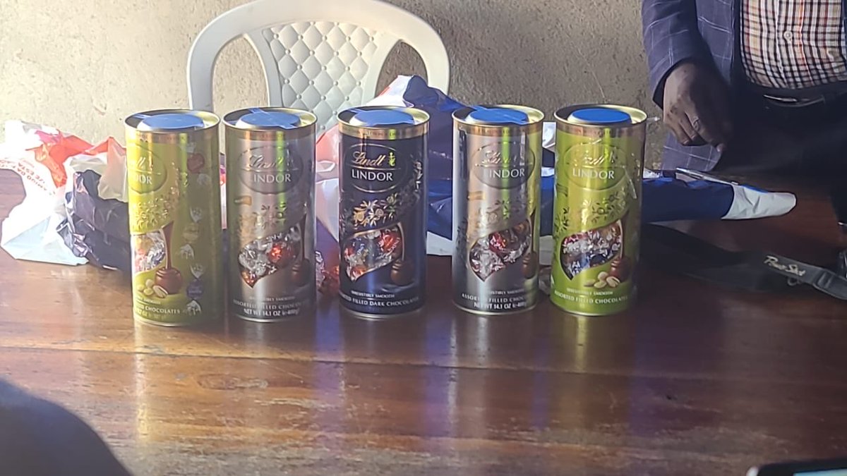 SKasingye's tweet photo. This morning at 2:15am, a 59yr old male Ugandan businessman was  arrested at Entebbe airport as he arrived from Addis Ababa aboard Ethiopian Airlines. He carried narcotic drugs concealed inside tins of chocolate sweets. 125 pellets of drugs confirmed to be cocaine weighing 4500 grams were found concealed in five tins of chocolate sweets. He has been charged and will be taken to court immediately. The arrests send a message that Uganda’s boarders and airports are not safe corridors for trafficking of narcotics.