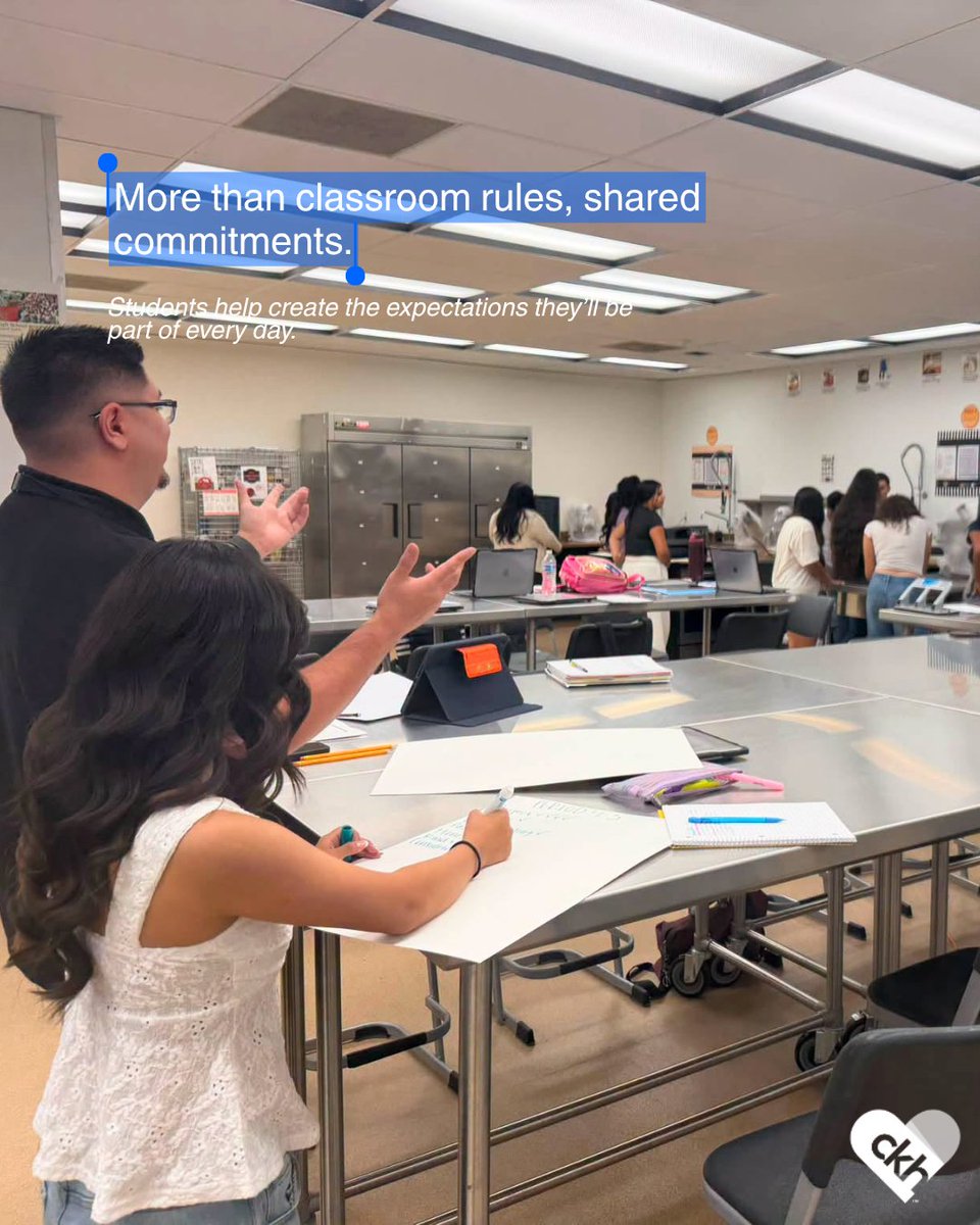 iheartckh's tweet photo. It’s not just about setting rules, it’s about creating a classroom where everyone has a part in building the culture. 💛

When students help shape the expectations, they’re more likely to see them as our commitments, not just classroom rules.

#CapturingKidsHearts #CKH #CKHSocialContract #StudentVoice #ClassroomCulture