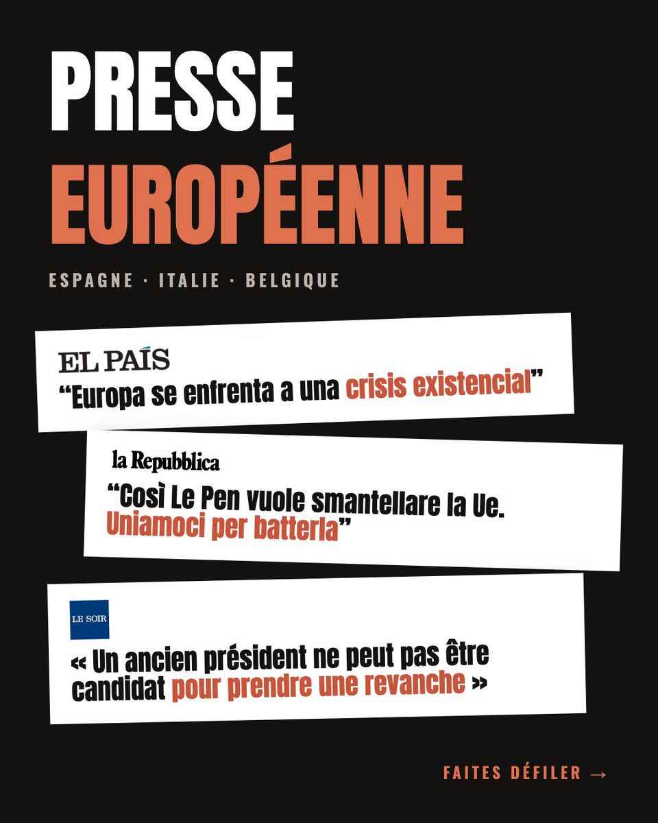 fhollande's tweet photo. Rencontre avec la presse européenne 🇪🇺
Vous pouvez retrouver mes entretiens aujourd’hui dans les pages de trois grands quotidiens européens : El País, La Repubblica et Le Soir. https://t.co/jHkisQf5XM