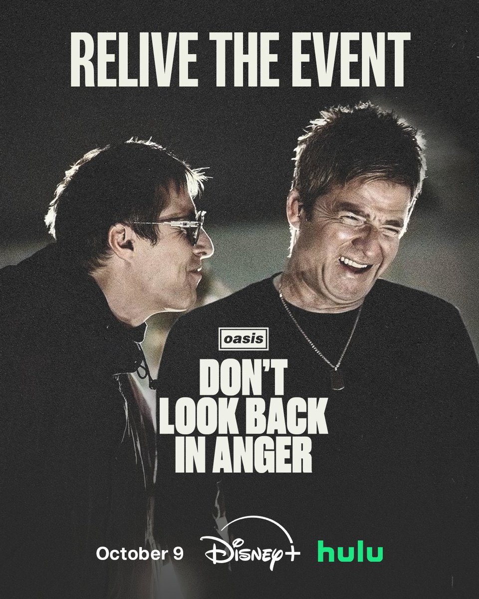 Cinefilo_Heroes's tweet photo. El documental ‘OASIS: DON’T LOOK BACK IN ANGER’ llega a Disney+ el 9 de octubre.
Vivir esto en cines fue un absoluto regalo. Fue algo religioso.
#Oasis #DontLookBackInAnger https://t.co/G2I6Jl4Hqd