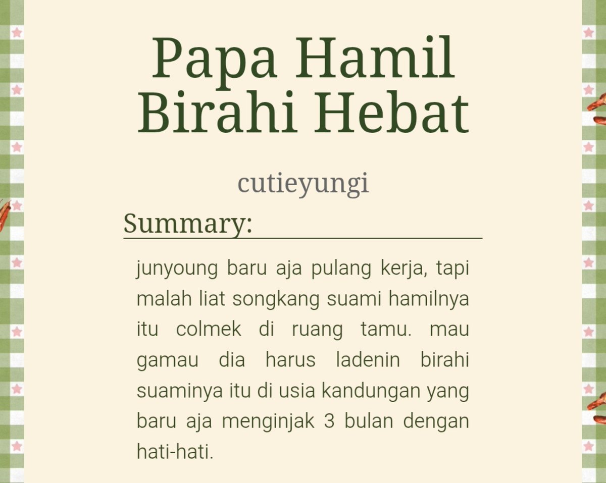 draftbydori's tweet photo. #junkang au: papa hamil birahi hebat 🔞

🖇 https://t.co/O9YRnqmmEp https://t.co/szr4yedYA0