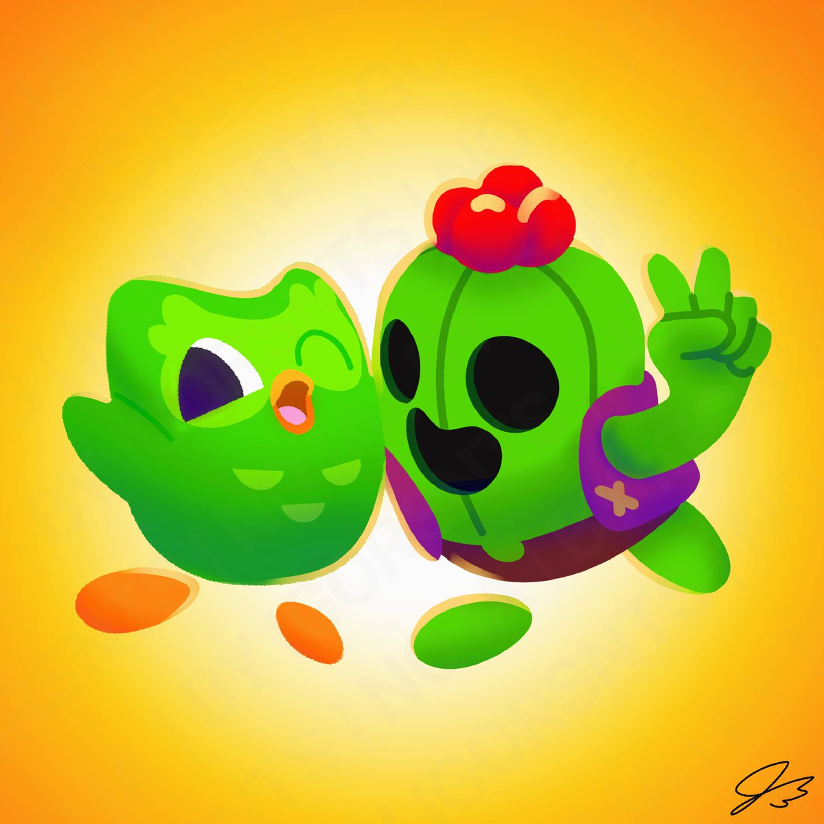 igoriooowco's tweet photo. @BrawlStars Duo and Spike 📚🌵 #BrawlStars #Duolingo https://t.co/QRl4Q8mBkg