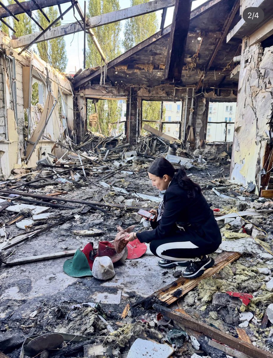 mcaliente21's tweet photo. Marta Holod, a friend of a friend spent a lifetime building a career as a hat maker.  Today Russia destroyed her gallery and her life’s work.  

Kyiv is a European city filled with creative talent and artistic energy; Russian terrorism seeks to make our city unlivable. https://t.co/WQL0Lxq2FT