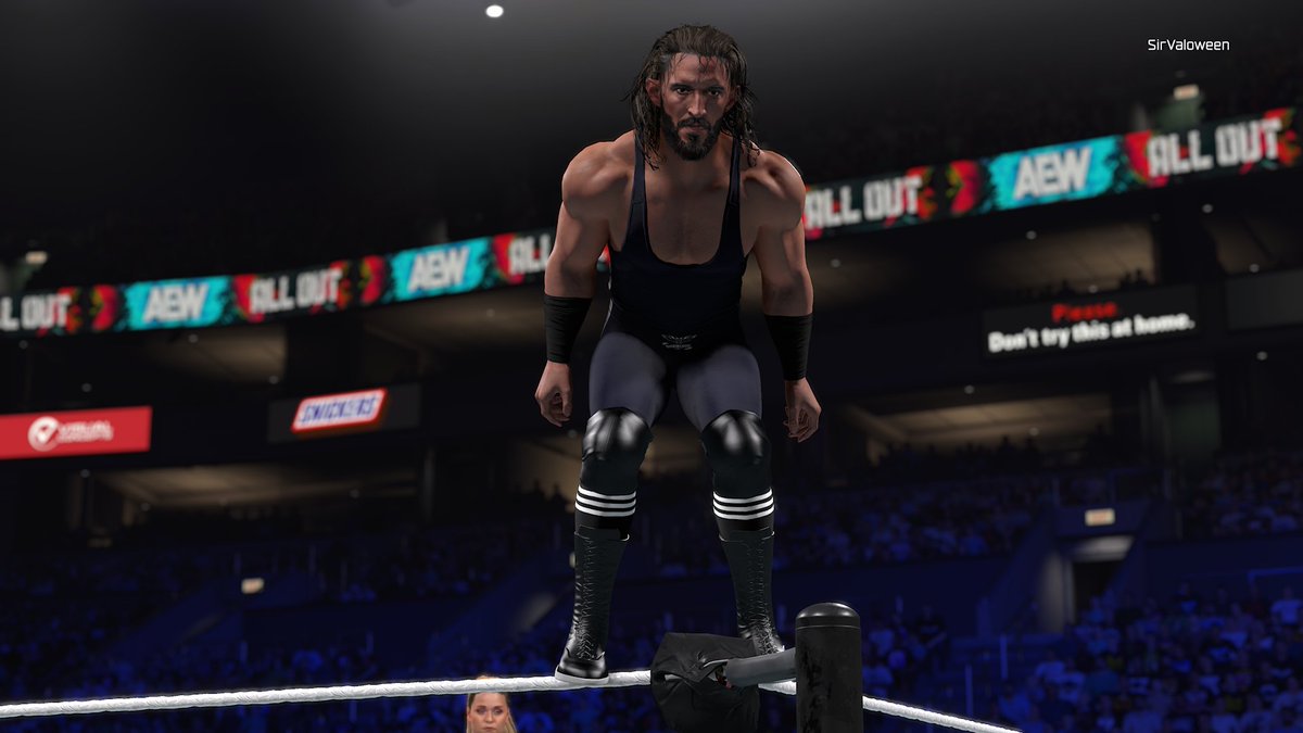 Valoween's tweet photo. Decided to upload the All Out Pac I was working on as a tribute.

Improved beard and body morph.

This replaces the upload with the 4 attires as I consider these to be the best Death Riders attires.

RIP Pac

Hashtags: PAC, AEW, Valoween

#wwe2k26 https://t.co/NMWwEdBerf