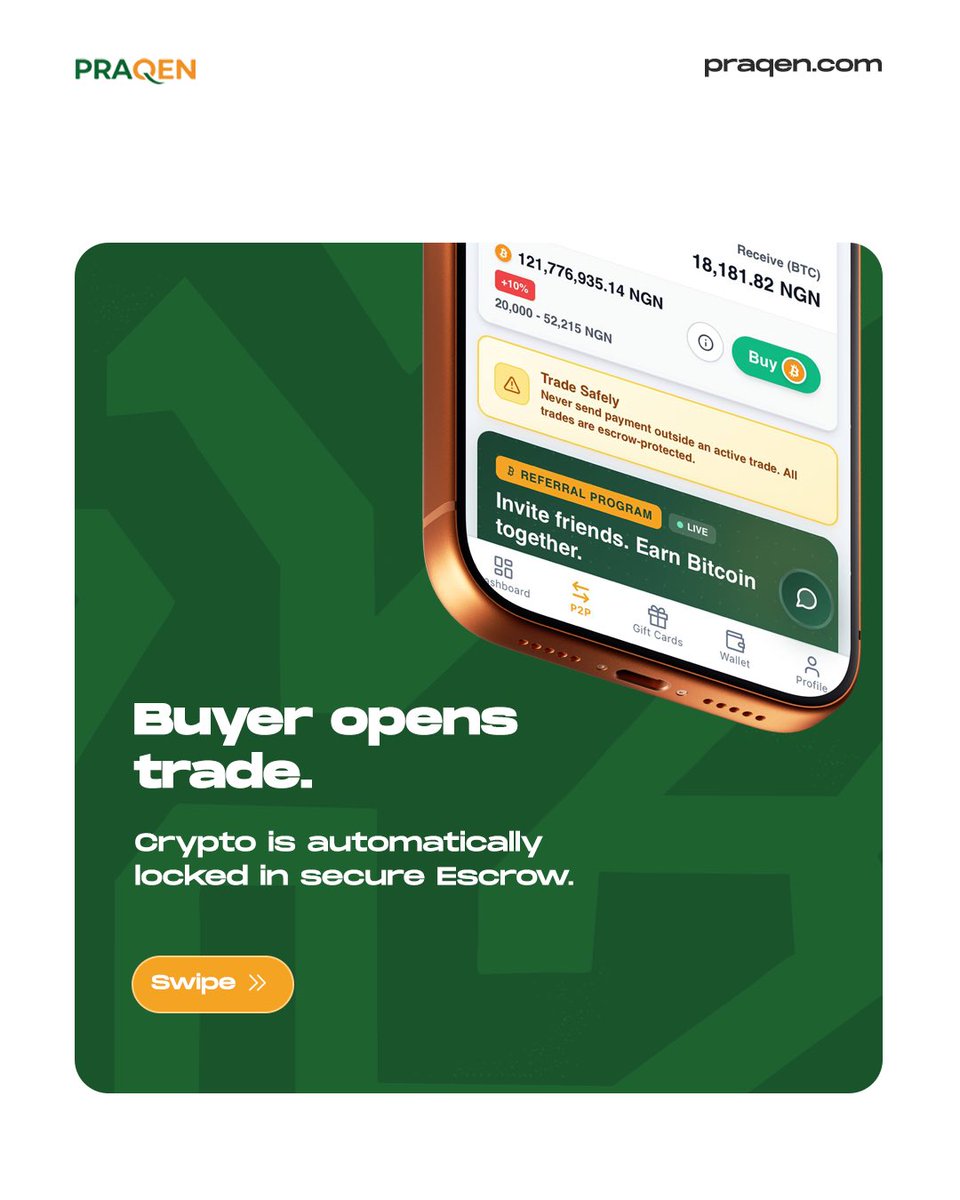 praqenapp's tweet photo. P2P SHOULD NOT BE RISKY! 🔒💰

Ever scared of getting scammed trading crypto?

No stories. No scam. 100% Secure!

Stop trading with fear. Start trading on Praqen.

👉 Trade Now: https://t.co/he4RmDN6uS
Follow us: @praqen on TikTok

*#Praqen #P2PSafety #Escrow https://t.co/YejM1el6jA
