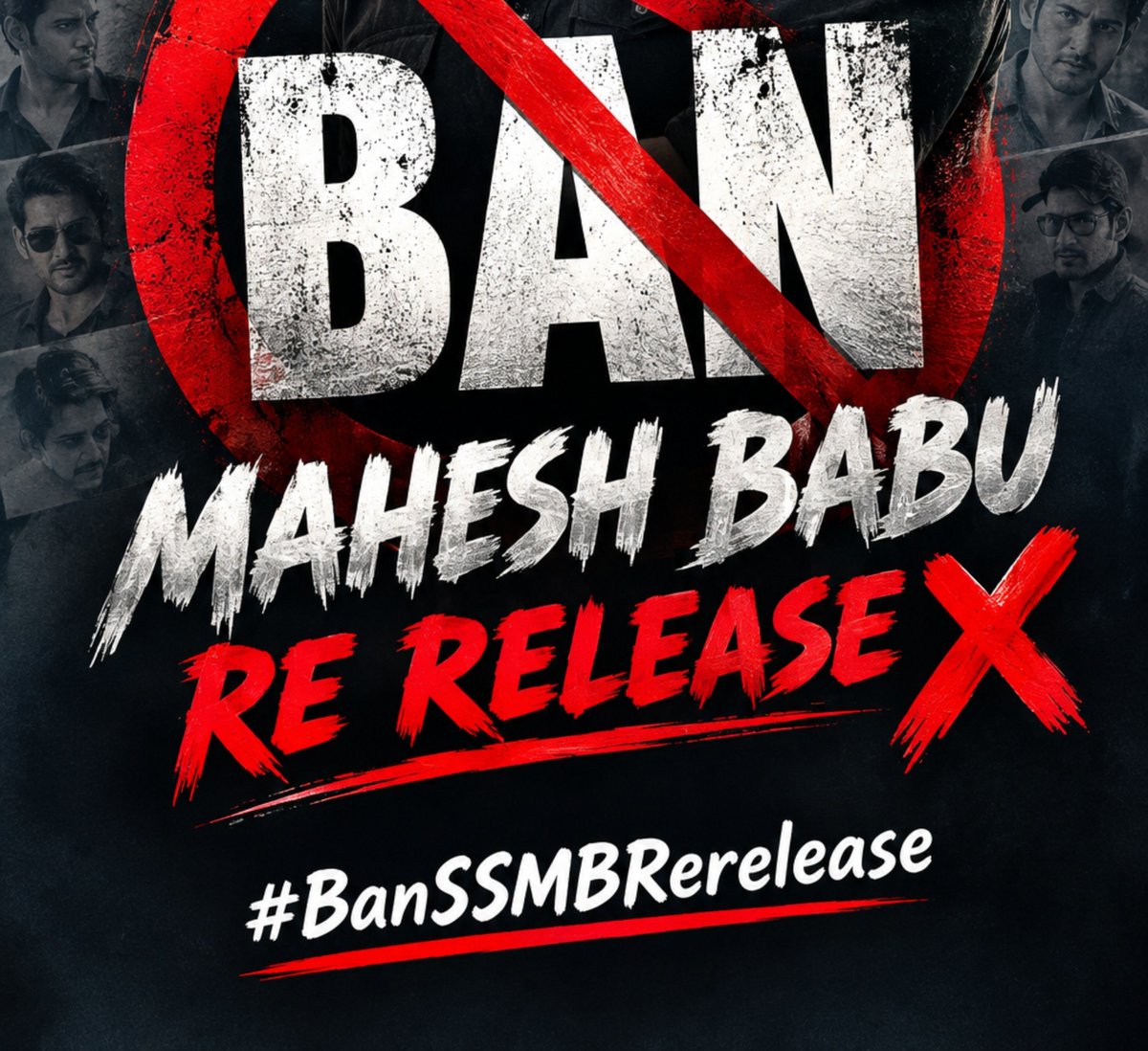 LoyalMaheshians's tweet photo. THE DEMAND IS LOUD &amp; CLEAR! 🚨

NO MORE RE-RELEASES ❌
BAN MAHESH BABU RE-RELEASES ‼️

Let the demand echo across every corner 🦁🔥
@urstrulyMahesh

Wait for #Varanasi madness 💥⚡

#BanSSMBRerelease #MaheshBabu https://t.co/FGDSlvRCq2