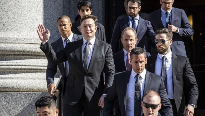 Alexs_jame's tweet photo. NEWS: The US Marshals Service has deputized members of Elon Musk's private security detail, giving them certain rights of federal law enforcement agents. They can now be armed with weapons in fed buildings &amp; can use deadly force &amp; be covered by the govt.

This is a great move. https://t.co/R5kPzHP9e6