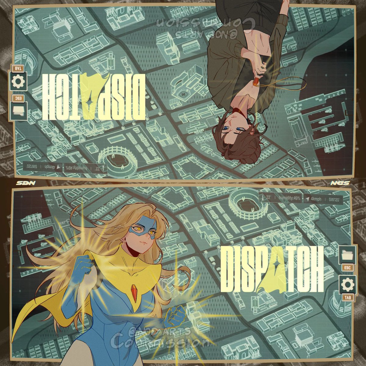 Nod_Arts's tweet photo. Commissioned by an Anonymous. TY!
[Halfbody Flatcolor + Additional Character + Complex Design(Background)]
#dispatch #commission https://t.co/KmQ6v9w5Ul