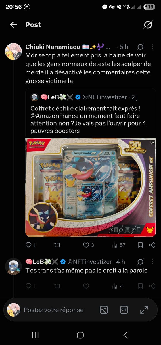 Chiakinanamiaou's tweet photo. BAS ALORS GROS SCALPER BWAHAHAHHA https://t.co/TcVtgDUJgA