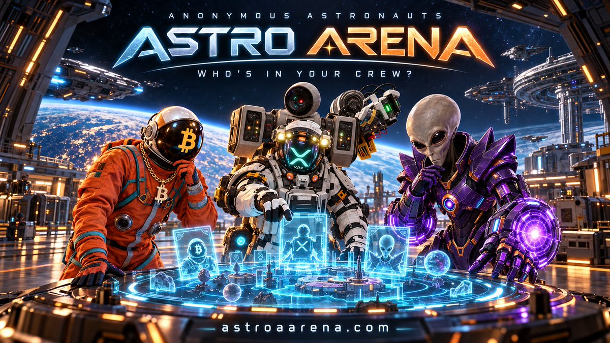 AnonymousRealx's tweet photo. An XRP astronaut, a Bitcoin astronaut and an SEC alien walk into a hangar… 👀

Just another Monday with Anonymous Astronauts.

Pick your crew and try Genesis Clash in Astro Arena’s open alpha. Who’s your first pick?

https://t.co/PJdFRrblXN

#XRP #AstroArena https://t.co/kARVh2aJMz
