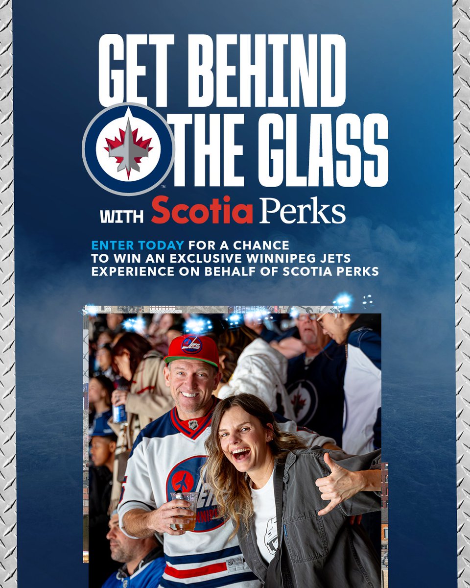 NHLJets's tweet photo. All season long, @scotiabank is offering fans the chance to win an exclusive Winnipeg Jets VIP experience, as well as tickets for all regular season Jets home games!

ENTER NOW 🔽 🎟️