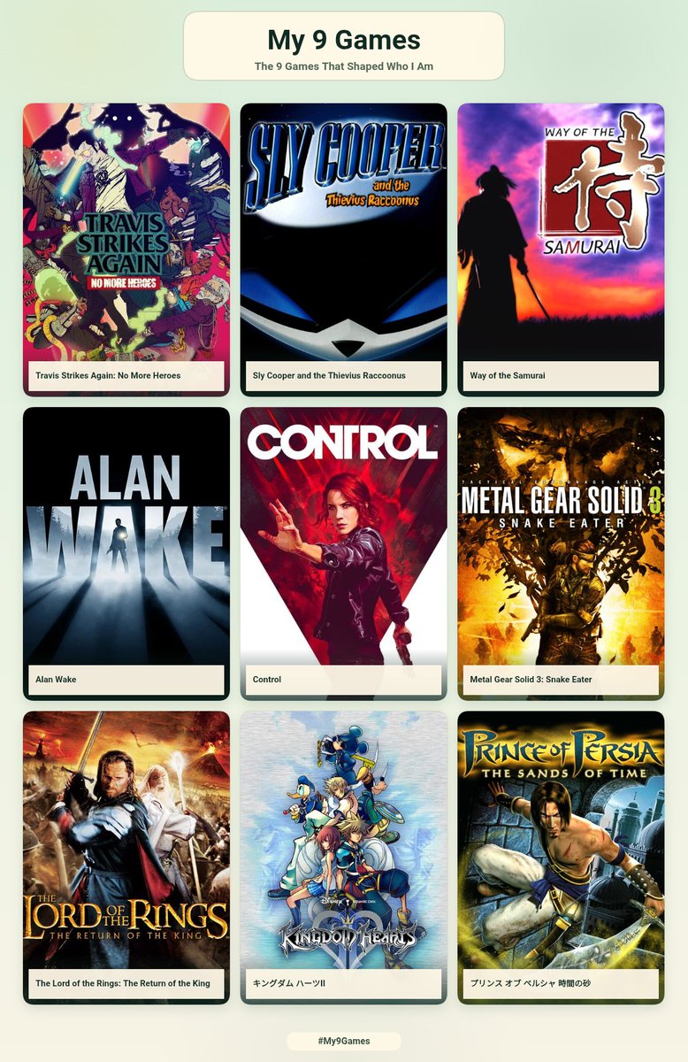 GamingMorale98's tweet photo. It really hard to pick just 9 games, but these are just a few that shaped me. (Also rare image of me cause I don't take selfies much) https://t.co/la8ZKEyLc4
