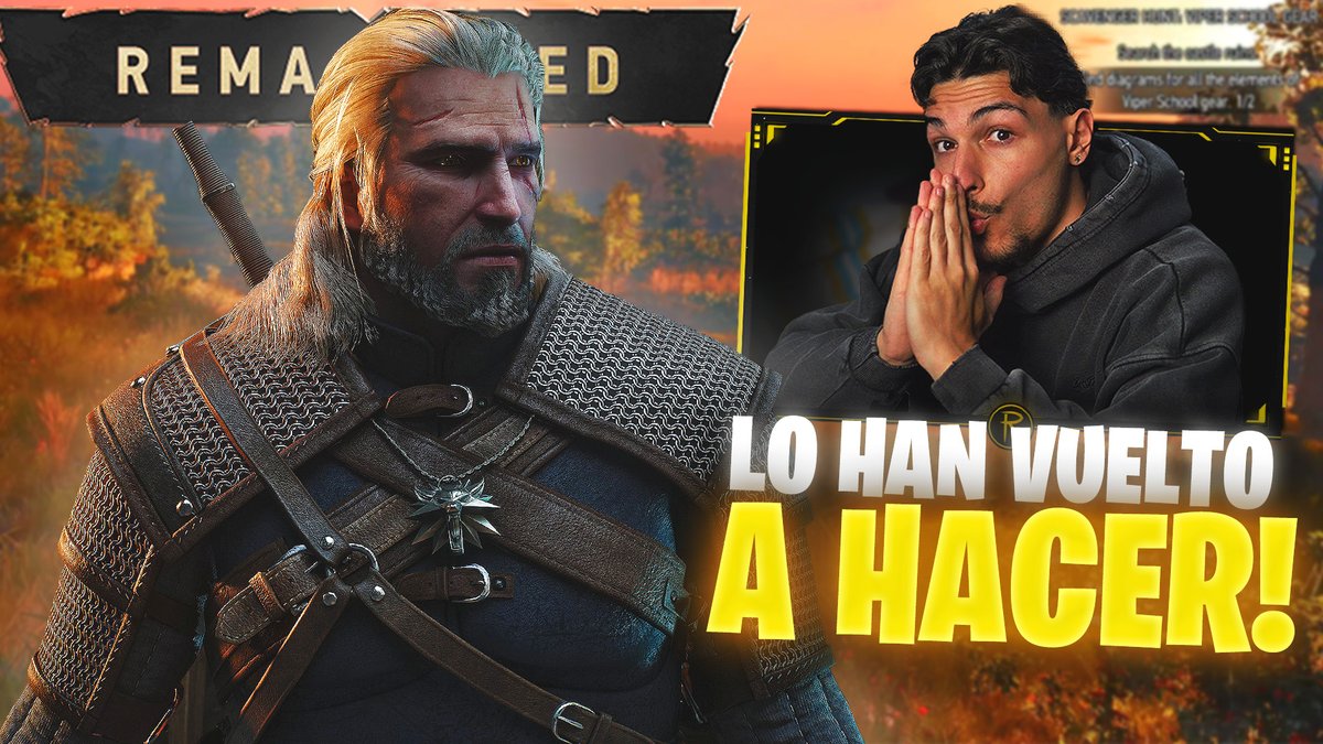 TheRAFITI69's tweet photo. Ma friends!!

Hoy tenía que hablar de esto y es que...

El REMASTER de THE WITCHER 3 NOS HA CALLADO LA BOCA!!

Es un juegazo y vamos a repasar las primeras impresiones de este juego. Te dejo en el post de abajo el video

DADLE APOYO SI QUEREIS MÁS VÍDEOS ASÍ https://t.co/JRKHPEDuyD