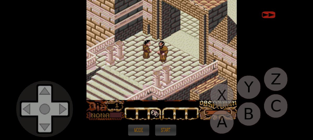 Bvcefalvs's tweet photo. También subo foto de la Abadía del Crimen terminado y funcionando en Megadrive. Port transcode de la versión de Amstrad CPC y con el remake gráfico que hicieron hace unos años para PC en VGA. Pronto lo libero. https://t.co/aw1hBSvUN7