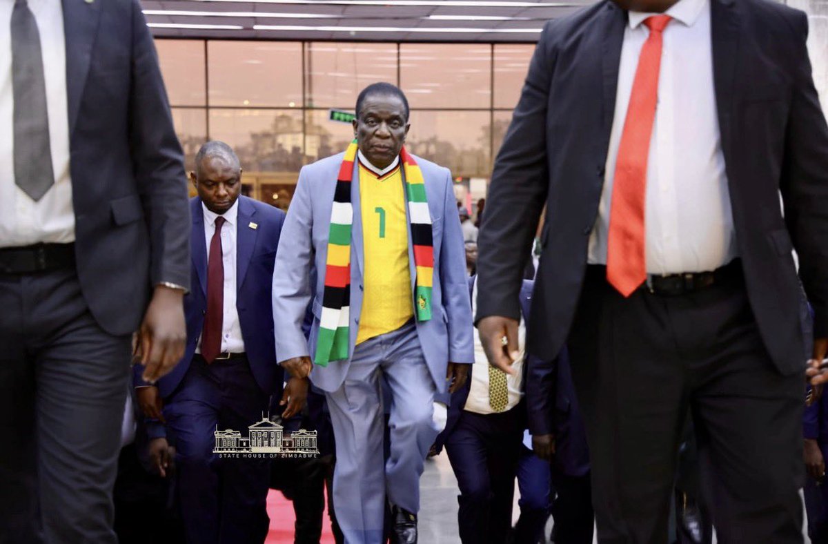 paultungwarara's tweet photo. Today, I joined His Excellency President E.D. Mnangagwa and thousands of fellow Zimbabweans at the National Sports Stadium to watch the National Warriors battle against the DRC. Although the outcome was not what we had hoped for, the Warriors fought valiantly. We cannot win every match in life; sometimes we lose, but we draw valuable lessons from our losses.