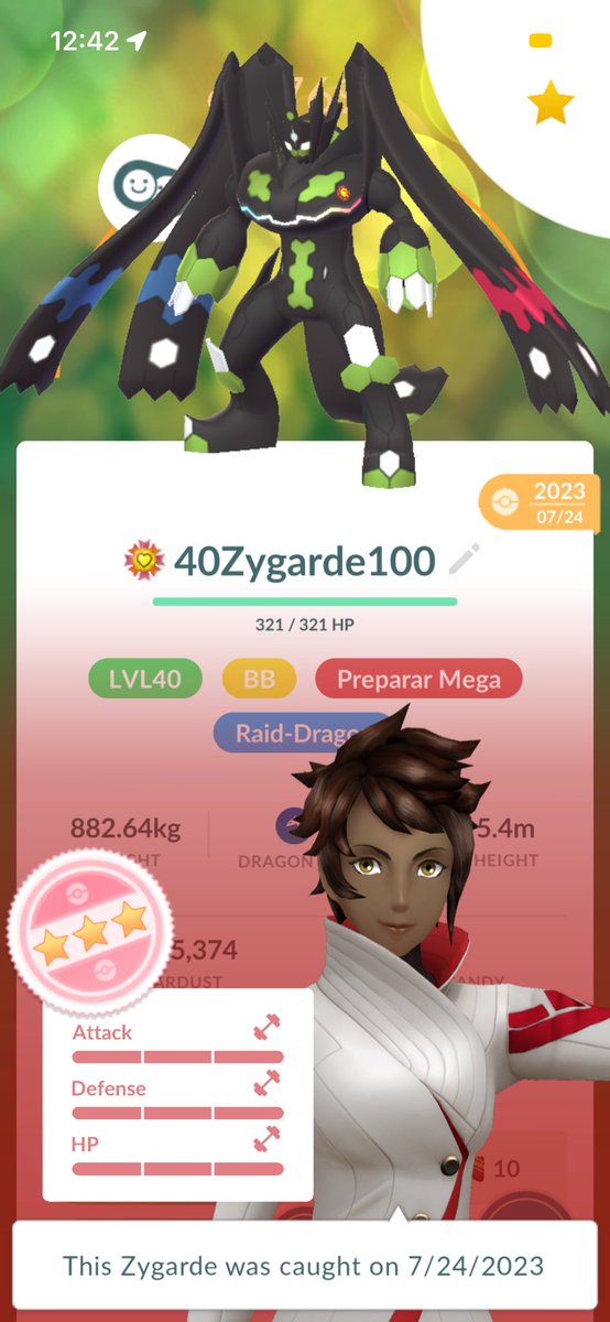 Laioshow90's tweet photo. Primeiro que usei a tampinha dourada foi o Zarude e agora o Zygarde. 
Os dois completinhos no 100%! 💯 https://t.co/mhxEmXJXBj