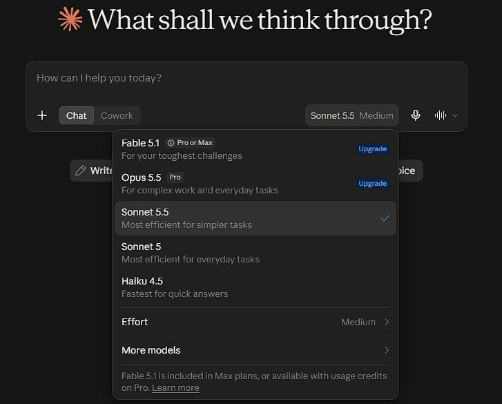 astropol0's tweet photo. Sonnet 5.5 is literally free for everyone…

anyone can try it on Claude Code... an Opus 5.5 level model is accessible to everyone

you gotta love Anthropic here.. https://t.co/UegTYTIWGg
