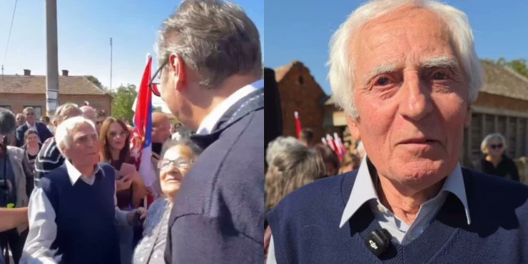 tvmacva's tweet photo. Александар Вучић је током изборне кампање посетио Касидол, родно место музичке звезде Драгане Мирковић, где је имао прилику да упозна њеног оца Предрага Мирковића. #vucic #draganamirkovic #kasidol #estrada #kampanja https://t.co/AZv9qUECz5 https://t.co/9jue7x6hWz