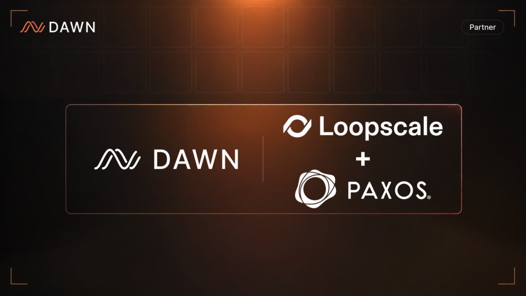 dawninternet's tweet photo. Introducing the DAWN Liquidity Vault on @Loopscale, powered by USDG from @Paxos

Paxos is a regulated, established stablecoin dollar partner joining the DAWN ecosystem.

The vault gives eligible non-U.S. USDG users a new way to participate in the DAWN ecosystem, subject to applicable restrictions.