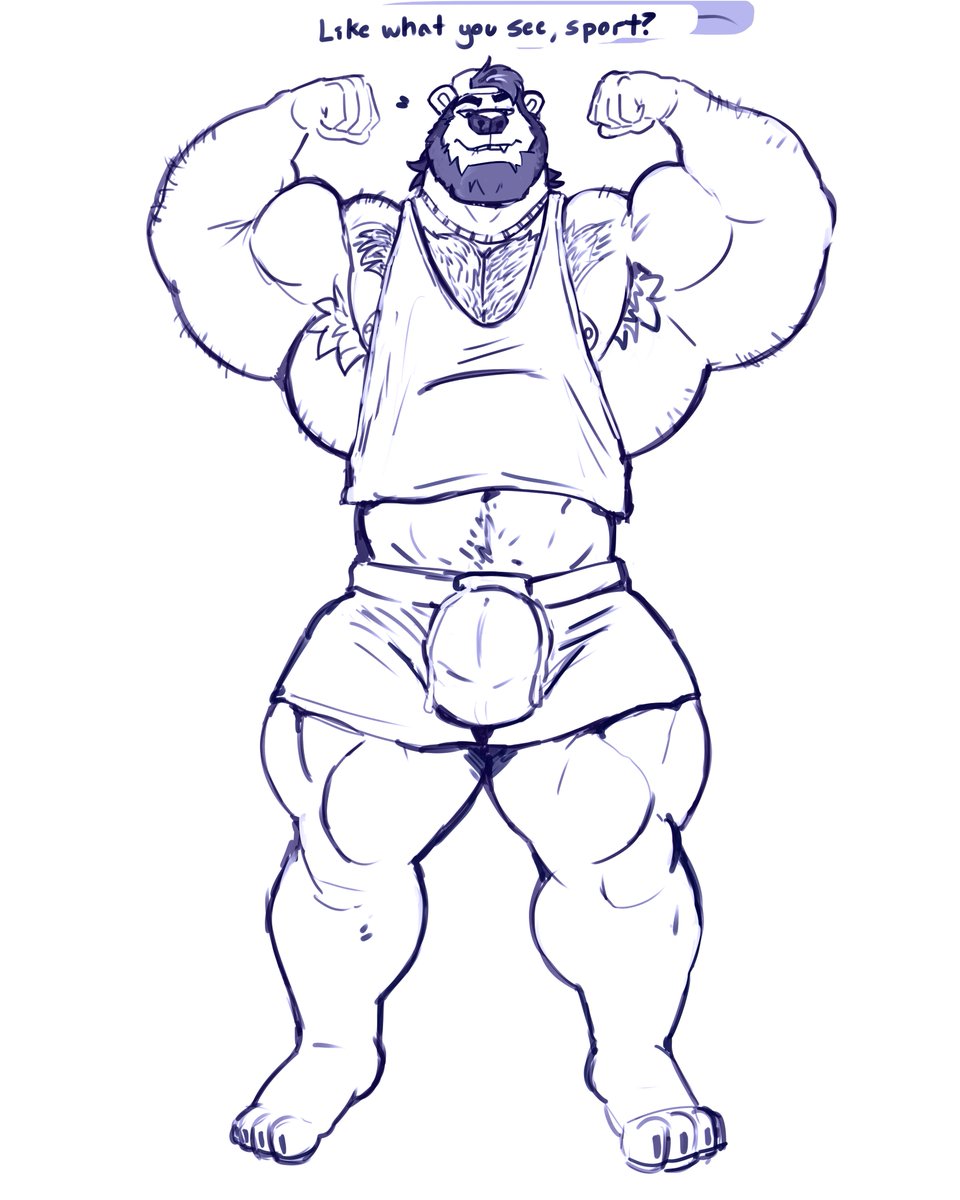ThisNorth's tweet photo. Some muscle bear for #biceptember

Big bear likes to show off. https://t.co/jTIU5mgEZt