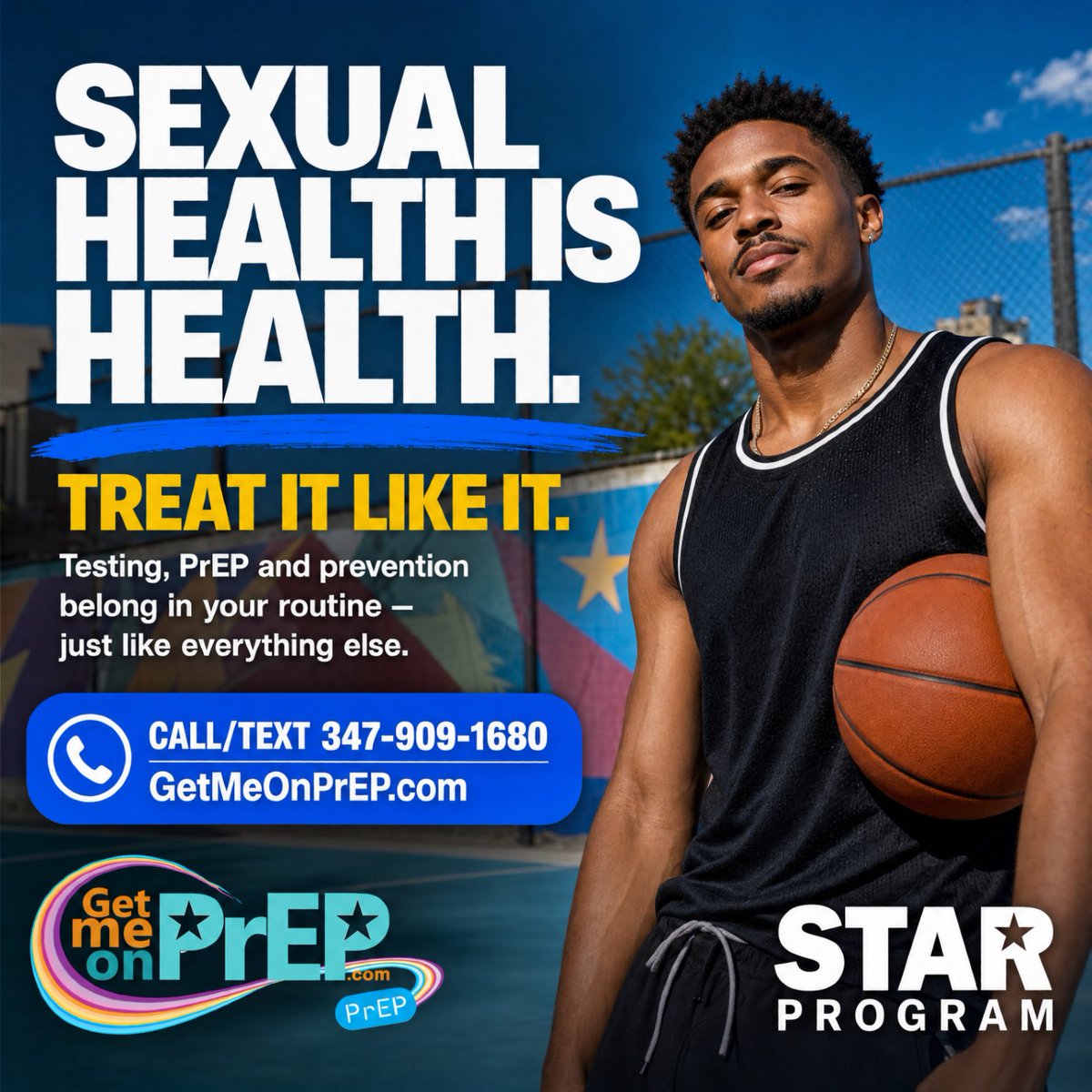 _STARProgram's tweet photo. Sexual health is health. Treat it like it.
Testing, PrEP and prevention belong in your routine just like everything else.
📲 Call/Text: 347-909-1680
🌐 https://t.co/IihRFsieWw
No insurance? We can help.
#PrEP #HIVPrevention #SexualHealth #Brooklyn #GetMeOnPrEP https://t.co/bdD6SS8J5L