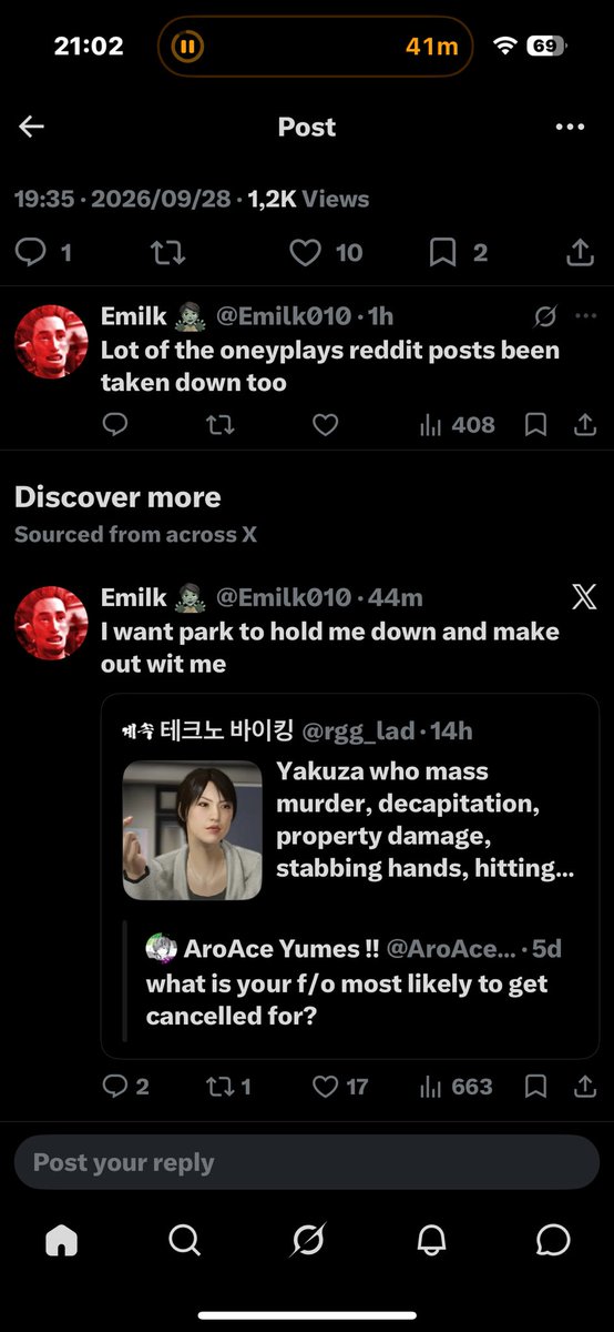 iwantGLBlokees's tweet photo. @Emilk010 I couldn’t take this seriously when your other tweet is below this like an elephant in the room https://t.co/ZQIVFE6oZ2