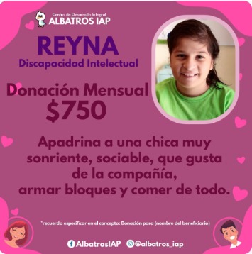 AFmedios's tweet photo. 💙💗 #SolidaridadAF | Albatros IAP busca padrinos para continuar apoyando a sus alumnos
El Centro de Desarrollo Integral Albatros IAP lanzó una cruzada para encontrar empresas y personas que deseen apadrinar a alguno de sus alumnos mediante una aportación mensual, con el objetivo de dar continuidad al trabajo que realiza en beneficio de niñas, niños y jóvenes con discapacidad.

En esta ocasión, Albatros presenta a Kendra, José Alfonso y Reyna, quienes pueden recibir apoyo mediante aportaciones mensuales para contribuir a su atención y desarrollo. 🤝 La institución señala que quienes deseen sumarse pueden hacerlo con cualquier cantidad mensual, ayudando así a mantener los programas y servicios que brinda a sus alumnos. ¿Te gustaría convertirte en padrino o madrina? 💕