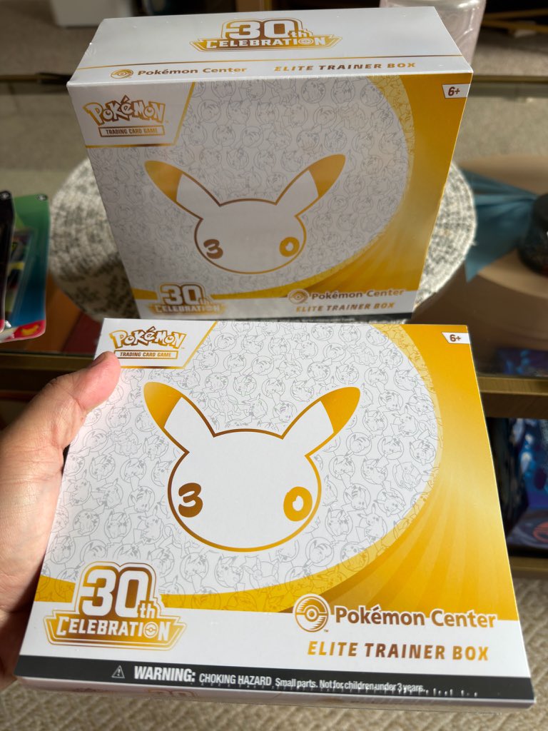 pokemarttcg's tweet photo. Pokémon 30th Celebration ETBs are now in stock! $100 EACH ,These will not last long. Call to reserve or message directly ASAP.

The best part? We’re selling this ENTIRE pallet at TRUE MSRP. 🔥

We’ve got the MOST 30th Celebration product in the MOV and the BEST prices to go with it.

No crazy markups. Just a huge release for our community at the prices these products were meant to be sold for.