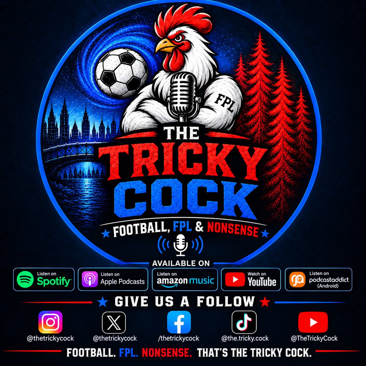TheTrickyCock's tweet photo. 🎙️THIS WEEK ON THE TRICKY COCK! 🎧

We’ve got TWO podcast episodes coming your way this week instead of one! 👀

🎙️ Episode 1 – FPL Special
A pod dedicated purely to FPL, with Ricky and Mark revealing their Wildcard drafts and what their teams would look like if they were actually wildcarding!

🎙️ Episode 2 – The Usual Nonsense
A shorter episode, but don’t worry… we’ll still have all the usual Tricky Cock nonsense, football chat, questionable opinions and a legend of two!

Keep an eye out for both episodes and give us a follow, like and subscribe!

#TheTrickyCock #FPL #FantasyPremierLeague #Football #Podcast #NFFC #COYS
