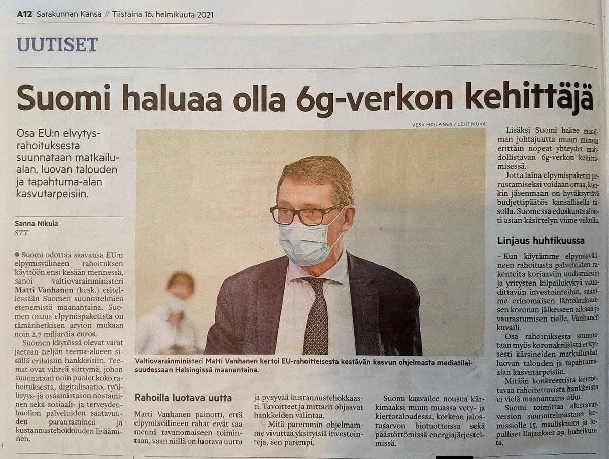 petteri_vaara's tweet photo. Miksi juuri Suomeen rakennetaan nyt datakeskuksia kuin sieniä sateella?

Löysin tämän v. 2021 lehtiartikkelin, jossa Suomi on sitoutettu 6G-verkon kehittäjäksi elpymisrahan avulla. Siinä siis yksi syy.

Ei voi olla ajattelematta, paljonko näistä elpymisrahaston rahoista on mennyt ja menee päättäjiemme taskuihin, jotta suostuvat ajamaan tätä hirveää kehitystä?

Rakennamme omaa digitaalista vankilaamme tulevaisuuteen, jossa jokaista liikettämme seurataan ja kontrolloidaan tekoälyn avulla 24/7. 

Ihmisten halutaan elävän 15 minuutin kaupungeissa, joissa kontrollointi ja hallinta on mahdollisimman tehokasta. Tämän vuoksi maaseudulla asuminen halutaan ajaa alas ja maatalouden harjoittamisesta tehdään mahdotonta. Palvelut lopetetaan, polttoaineen hinta nostetaan pilviin, ja maaseudulla eläminen kurjistetaan kaikin keinoin.

Tämän kaiken lisäksi tuhotaan kaunis luontomme. 

Herätys ihmiset!
-Hanna Puttonen