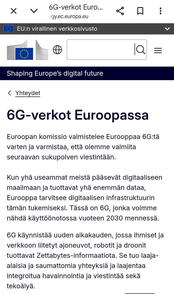 petteri_vaara's tweet photo. Miksi juuri Suomeen rakennetaan nyt datakeskuksia kuin sieniä sateella?

Löysin tämän v. 2021 lehtiartikkelin, jossa Suomi on sitoutettu 6G-verkon kehittäjäksi elpymisrahan avulla. Siinä siis yksi syy.

Ei voi olla ajattelematta, paljonko näistä elpymisrahaston rahoista on mennyt ja menee päättäjiemme taskuihin, jotta suostuvat ajamaan tätä hirveää kehitystä?

Rakennamme omaa digitaalista vankilaamme tulevaisuuteen, jossa jokaista liikettämme seurataan ja kontrolloidaan tekoälyn avulla 24/7. 

Ihmisten halutaan elävän 15 minuutin kaupungeissa, joissa kontrollointi ja hallinta on mahdollisimman tehokasta. Tämän vuoksi maaseudulla asuminen halutaan ajaa alas ja maatalouden harjoittamisesta tehdään mahdotonta. Palvelut lopetetaan, polttoaineen hinta nostetaan pilviin, ja maaseudulla eläminen kurjistetaan kaikin keinoin.

Tämän kaiken lisäksi tuhotaan kaunis luontomme. 

Herätys ihmiset!
-Hanna Puttonen