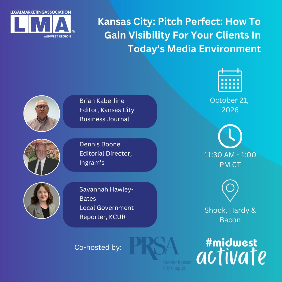 LMAMidwest's tweet photo. Want to learn how to effectively pitch news outlets? Join LMA KC for Pitch Perfect: How To Gain Visibility For Your Clients In Today’s Media Environment.

Register now: https://t.co/k7gad7NN7L

#LMAKansasCity #LMAMidwest #MidwestActivate #LegalCommunications https://t.co/zVHQ6NBQTK