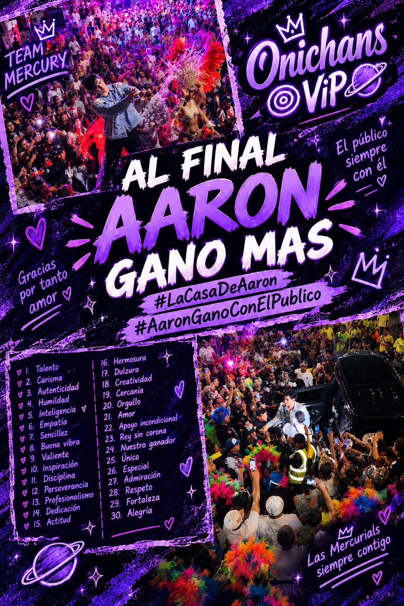 OnichansVip's tweet photo. ✨❤️‍🩹| Seguimos con la tendencia 🚨

AL FINAL AARON GANO MAS
#LaCasaDeAaron #AaronGanoConElPublico

Otra tablita ✍🏻 
@ArnMercurio https://t.co/2W1peM8y74