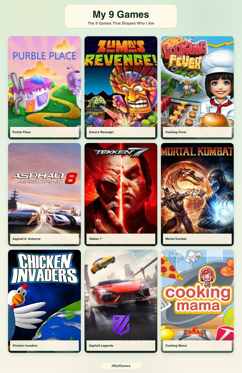 sophiannadozie's tweet photo. me + 9 games that shaped who i am ⭐️ https://t.co/lHRv45YGyR