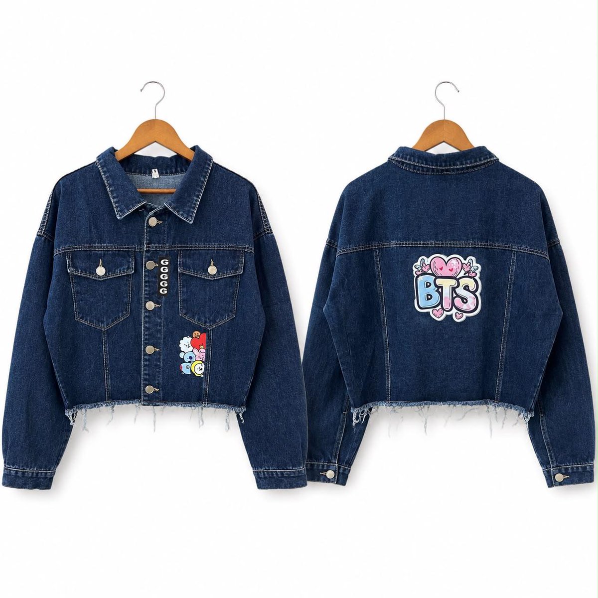 fguns_'s tweet photo. Atención ARMY Paraguay: llegaron camperas de jeans personalizadas inspiradas en BTS. Diseños únicos, talle oversize y una sola unidad por modelo. Ideales para eventos o para llevar tu amor por BTS todos los días. Consultá y reservá la tuya. https://t.co/L2Rfqk7mDJ