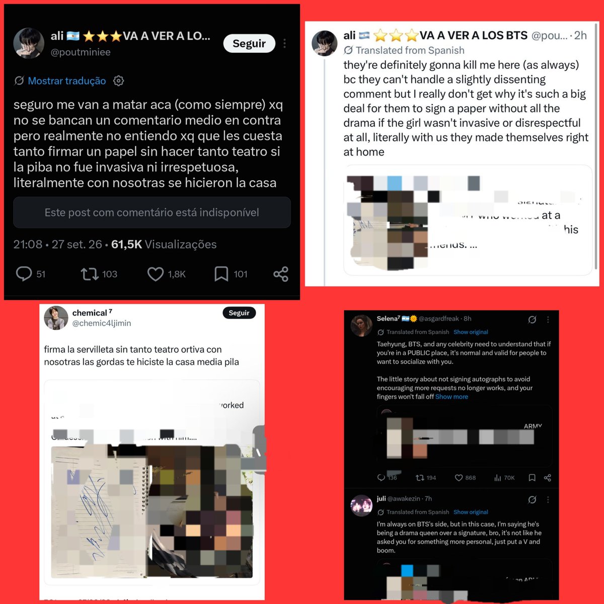 MOT7R_'s tweet photo. 🚨⚠️REPORT 🐻🚨⚠️

Gente, essas contas estão a promover ataques direcionados ao 🐻

🚩 LINKS PARA DENUNCIAR:
🔗 https://t.co/sEgBl4JyEV
🔗 https://t.co/IihvUrwdhm
🔗 https://t.co/LFYKwA9wyR
🔗 https://t.co/Kh0ra3fFP7

📌 Opções para denunciar:
• Assédio e abuso
• Ataques direcionados
• Conteúdo abusivo / Ódio
• Spam

Não entrem em discussões, não deem RT e nem respondam! Apenas entrem nos perfis e façam a denúncia diretamente! 🚫