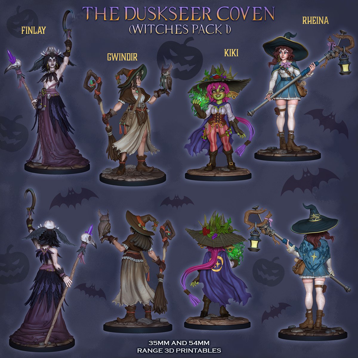 RAW_RoninArts's tweet photo. Hear, hear and get hyped for Spooktober! 🎃🎃🎃
We got an enticing dark angel and a fearsome warrior lady as pinups, as well as  a coven of witches ready for you!
Check out the links below to learn more! https://t.co/v3A2DB6fkT