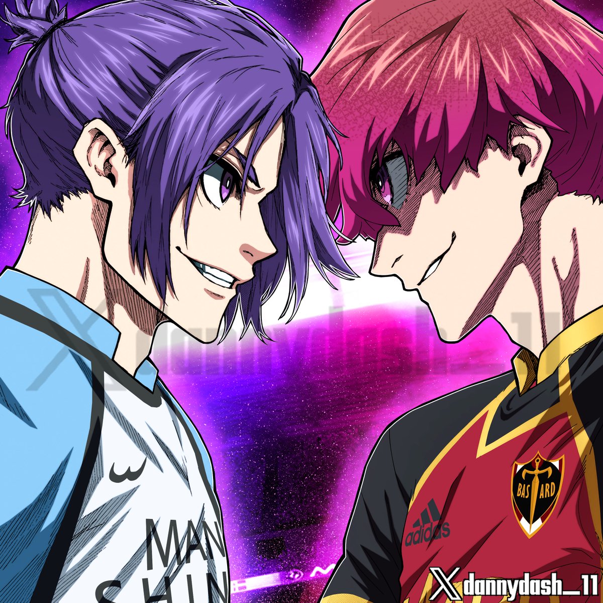 dannydash_11's tweet photo. ⚽️ NESS vs. REO ⚽️
También hice la portada para Spotify del tema de @ByakiRap 

#bluelock #mangacoloring #anime https://t.co/mVLl9DX8fp